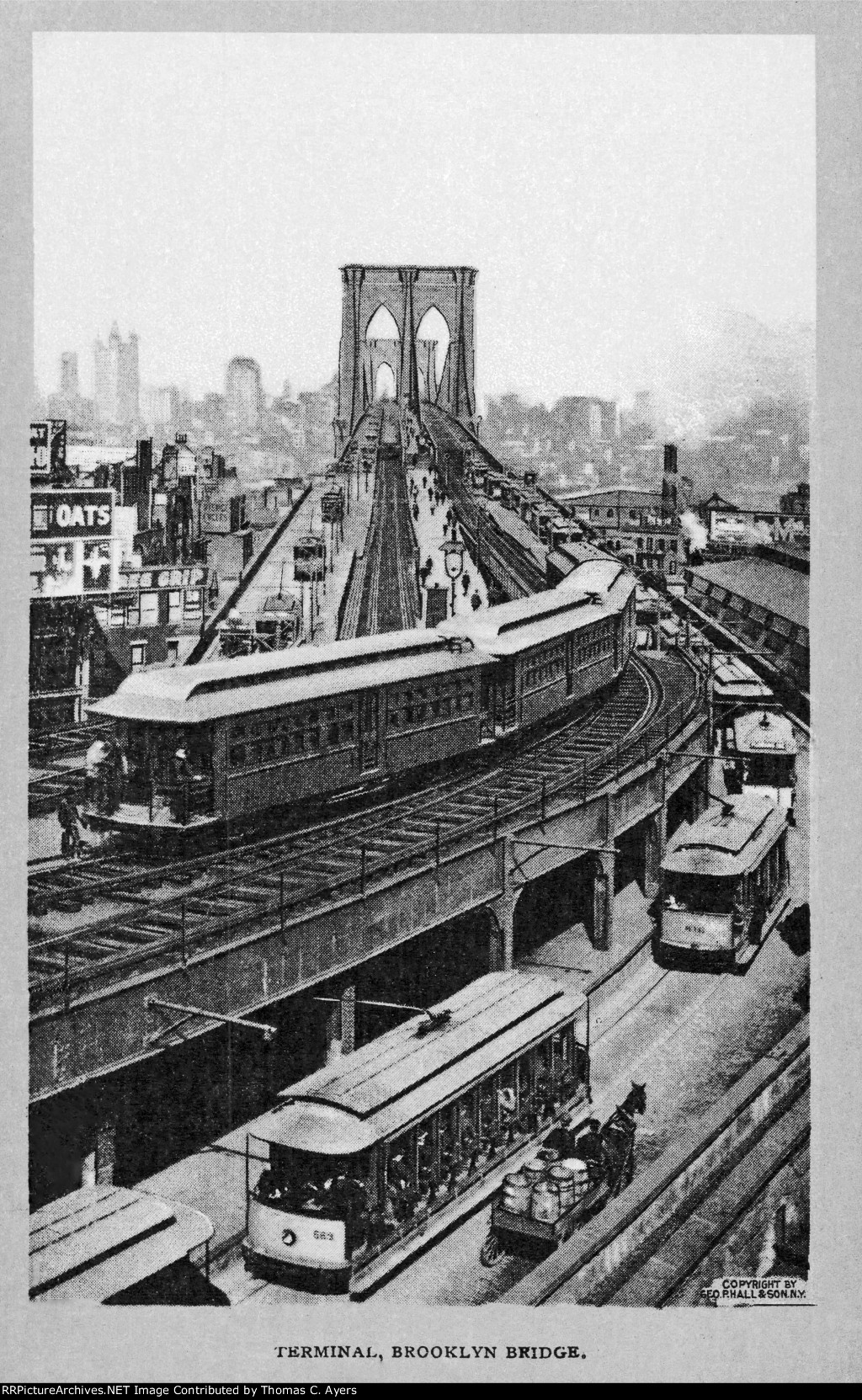 "Terminal, Brooklyn Bridge," c. 1907